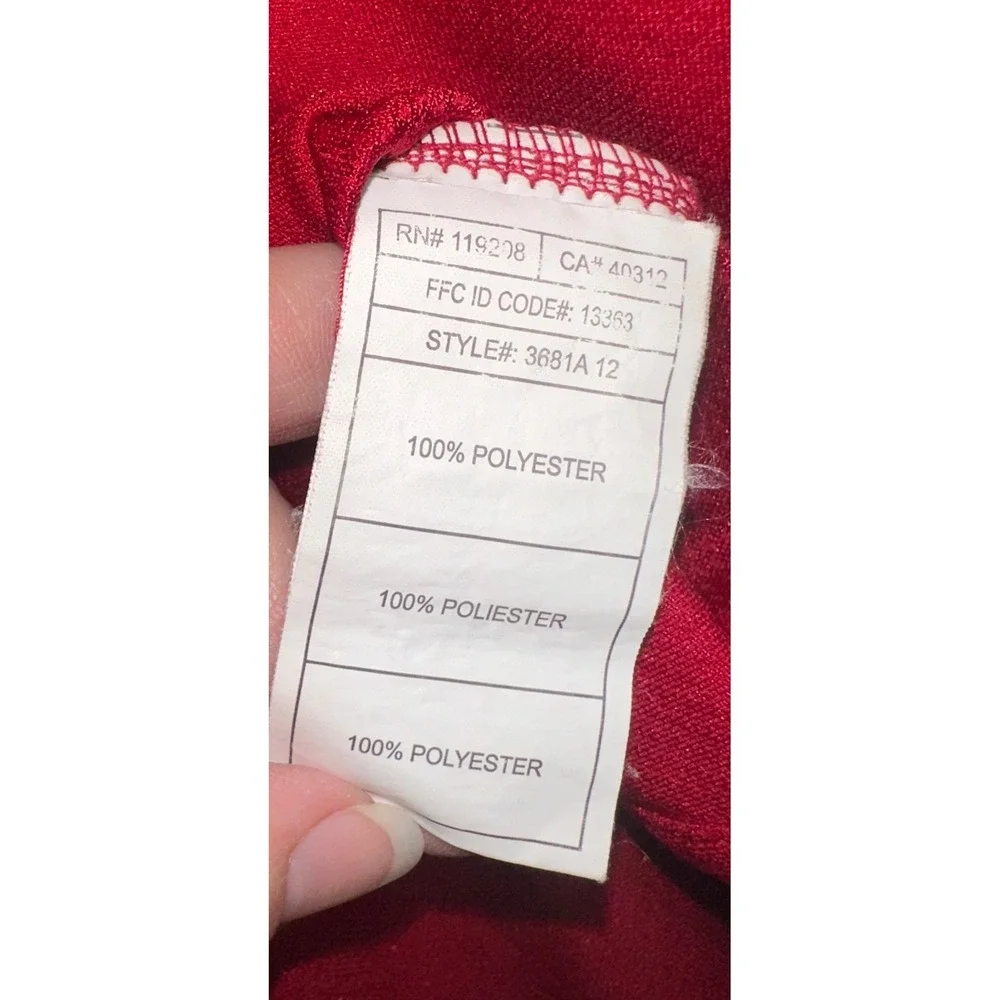 Adidas Indiana University Hoosiers Climalite Long Sleeve Shirt Red Mens Large LG